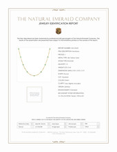 2.66 Ct. Emerald Topaz Accent Stones Necklace, 18K Yellow Gold Scan Report