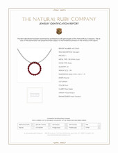 1.98 Ct. Ruby Pave Pendant, 18K White Gold Scan Report