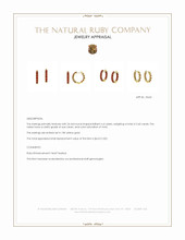 2.60 Ct.Tw.Total Carat Weight Ruby Antique Style Earrings, 18K Yellow Gold Appraisal