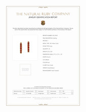 2.60 Ct.Tw. Ruby Antique Style Earrings, 18K Yellow Gold Scan Report