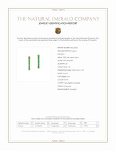 1.00 Ct.Tw.Total Carat Weight Emerald Pave Earrings, 18K Yellow Gold Scan Report