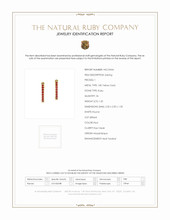 1.20 Ct.Tw. Ruby Antique Style Earrings, 18K Yellow Gold Scan Report