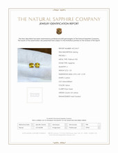 1.23 Ct.Tw.Total Carat Weight Yellow Sapphire Studs Earrings, Platinum 950 Scan Report