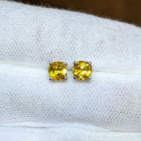 1.23 Ct.Tw. Sapphire Platinum 950 earring
