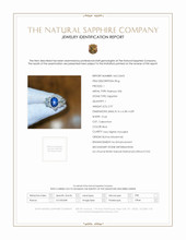 2.97 Ct. Blue Sapphire and Natural Diamond Pave Ring, Platinum 950 Scan Report