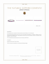 19.85 Ct.Tw. Multi Color Sapphire Pave Bracelet, 14K White Gold Appraisal