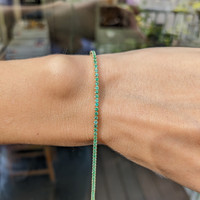 1.20 Ct.Tw. Emerald Tennis/Line Bracelet, 14K Yellow Gold Image