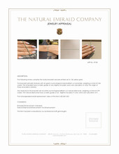 0.84 Ct.Tw. Emerald Natural Diamond Tennis/Line Bracelet, 14K Yellow Gold Appraisal