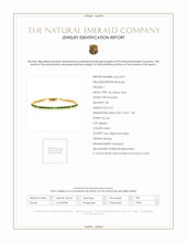 2.31 Ct.Tw. Emerald Natural Diamond Tennis/Line Bracelet, 14K Yellow Gold Scan Report