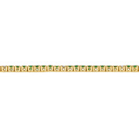 2.31 Ct.Tw. Emerald Natural Diamond Tennis/Line Bracelet, 14K Yellow Gold Image
