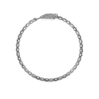 0.72 Ct.Tw. Ruby Natural Diamond Bezel Bracelet, 14K White Gold Image