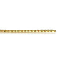 3.43 Ct. Emerald Multi Stone Necklace, 14K Yellow Gold Image