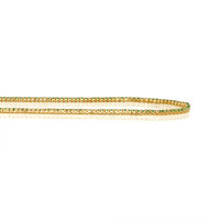 2.97 Ct. Emerald Natural Diamond Accent Stones Necklace, 14K Yellow Gold Image
