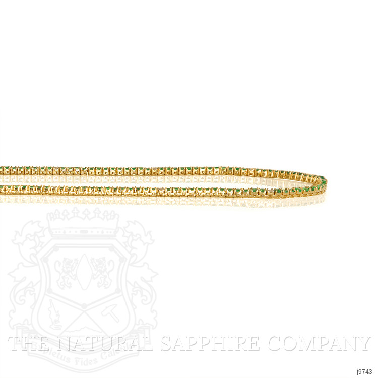 2.97 Ct. Emerald Natural Diamond Accent Stones Necklace, 14K Yellow Gold