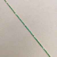 2.97 Ct. Emerald Natural Diamond Accent Stones Necklace, 14K Yellow Gold Life Style