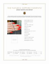 2.44 Ct.Tw. Blue Sapphire Tennis/Line Bracelet, 14K White Gold Scan Report