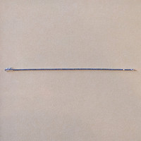 2.44&nbsp;Ct.Tw.Total Carat Weight Blue Sapphire Tennis/Line Bracelet, 14K White Gold Image