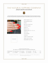 1.22 Ct.Tw.Total Carat Weight Sapphire Natural Diamond Tennis/Line Bracelet, 14K White Gold Scan Report