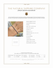 1.60 Ct.Tw. Blue Sapphire Tennis/Line Bracelet, 14K White Gold Scan Report