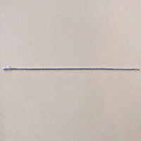 1.60 Ct.Tw. Blue Sapphire Tennis/Line Bracelet, 14K White Gold Image