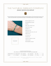 5.50 Ct.Tw. Emerald Tennis/Line Bracelet, 18K White Gold Scan Report