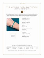 11.87 Ct.Tw. Emerald Tennis/Line Bracelet, 18K White Gold Scan Report