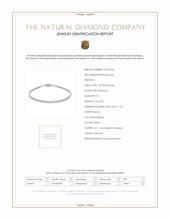 2.50 Ct.Tw.Total Carat Weight Natural Diamond Pave Bracelet, 14K White Gold Scan Report