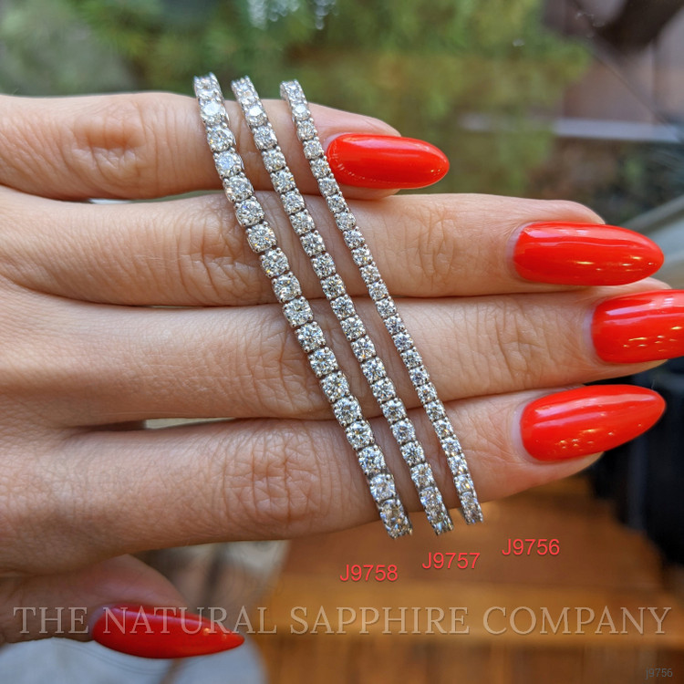 2.50 Ct.Tw. Natural Diamond Pave Bracelet, 14K White Gold