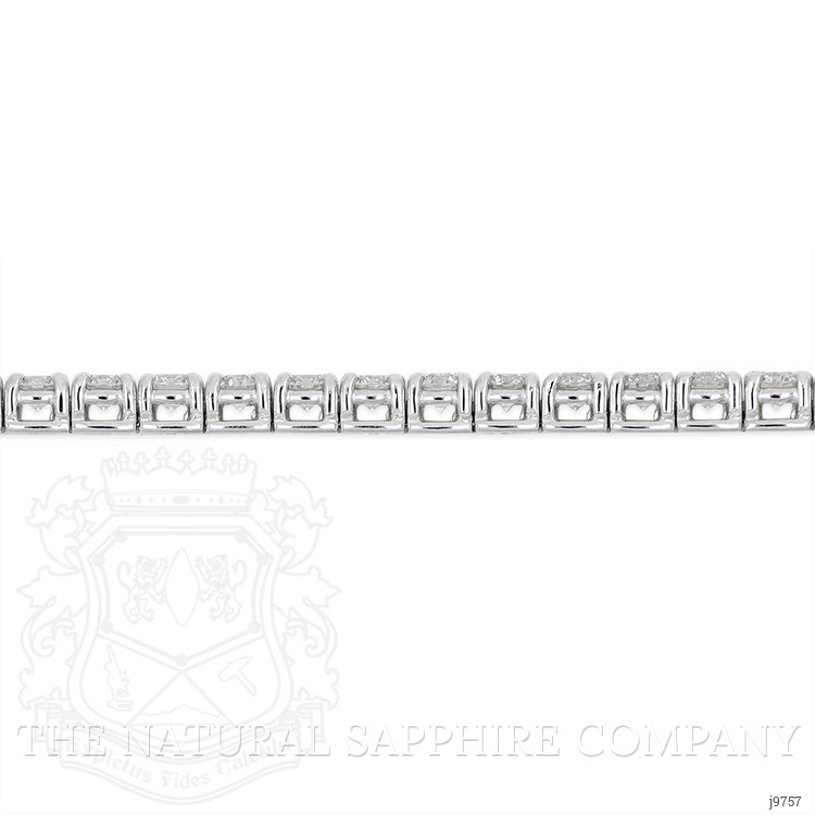 3.93 Ct.Tw. Natural Diamond Pave Bracelet, 14K White Gold