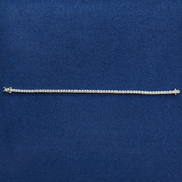 3.93 Ct.Tw. Natural Diamond Pave Bracelet, 14K White Gold Life Style