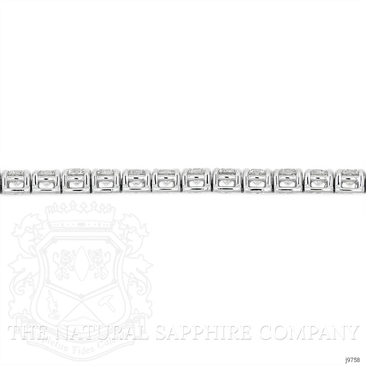 5.38 Ct.Tw. Natural Diamond Halo Bracelet, 14K White Gold