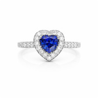 0.73 Ct. Sapphire Platinum 950 ring