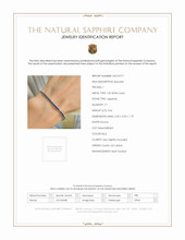 3.56 Ct.Tw.Total Carat Weight Blue Sapphire Tennis/Line Bracelet, 14K White Gold Scan Report