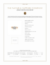 2.68 Ct. White Sapphire and Natural Diamond Pave Ring, 18K Rose Gold Scan Report
