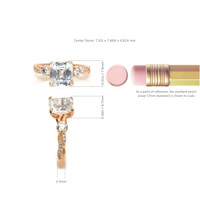 2.68 Ct. White Sapphire Pave Ring, 18K Rose Gold Image