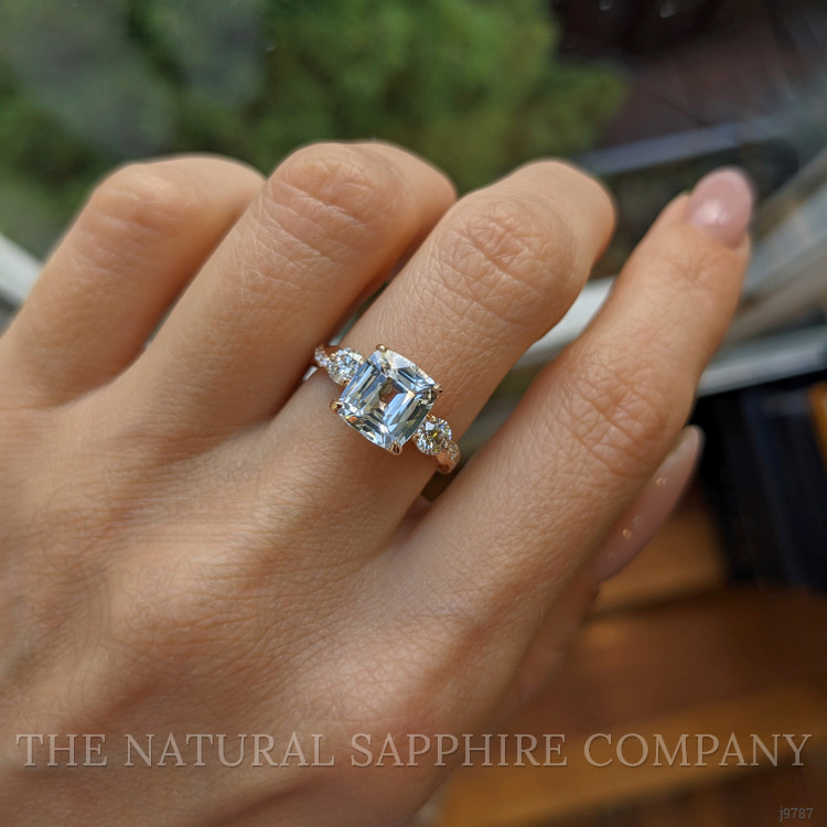 2.68 Ct. White Sapphire Pave Ring, 18K Rose Gold