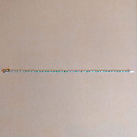 0.84 Ct.Tw. Emerald Natural Diamond Tennis/Line Bracelet, 14K White Gold Image