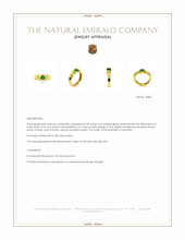 0.40 Ct. Emerald Bezel Ring, 18K Yellow Gold Appraisal