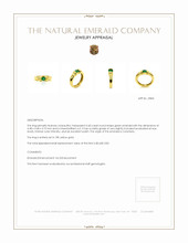 0.40 Ct. Emerald Bezel Ring, 18K Yellow Gold Appraisal