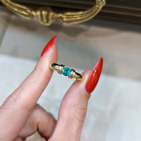 0.40 Ct. Emerald Bezel Ring, 18K Yellow Gold Life Style