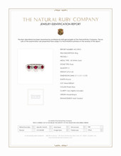 0.46 Ct. Ruby and Diamond Bezel Ring, 14K White Gold Scan Report