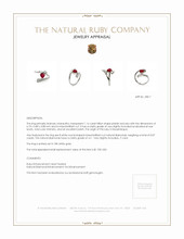 1.16 Ct. Pinkish Red Ruby and Natural Diamond Pave Ring, 18K White Gold Appraisal