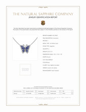 0.13 Ct. Sapphire Sapphire Pave Necklace, 14K White Gold Scan Report