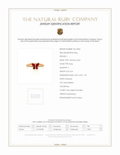 0.68 Ct. Ruby and Diamond Pave Ring, 18K Rose Gold Scan Report
