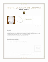 11.60 Ct. Sapphire Bezel Necklace, 18K Yellow Gold Appraisal