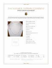 0.90 Ct. Sapphire Sapphire Bezel Necklace, 18K White Gold Scan Report