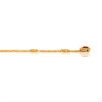 0.83 Ct. Ruby and Natural Diamond Pave Pendant, 18K Yellow Gold Image