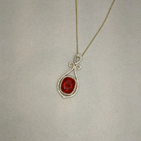 9.09 Ct. Opal Natural Diamond Pave Pendant, 18K Yellow Gold Life Style