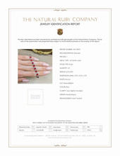 8.00 Ct.Tw. Ruby Natural Diamond Tennis/Line Bracelet, 14K White Gold Scan Report