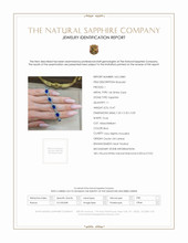 10.47 Ct.Tw. Blue Sapphire and Natural Diamond Tennis/Line Bracelet, 14K White Gold Scan Report